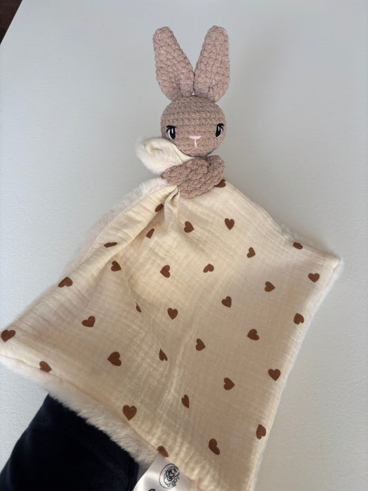 Doudou lapin câlin mixte